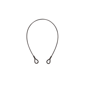 Eurolite steel cable (SC) 600x3mm black with thimble