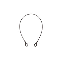 Eurolite steel cable (SC) 600x3mm black with thimble