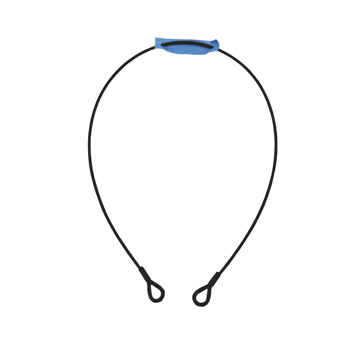 Eurolite steel cable 1000x4mm black with thimble