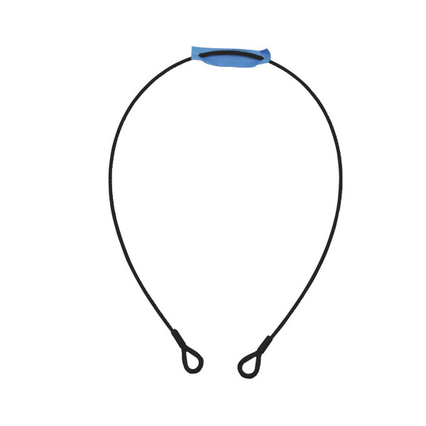 Eurolite steel cable 1000x4mm black with thimble