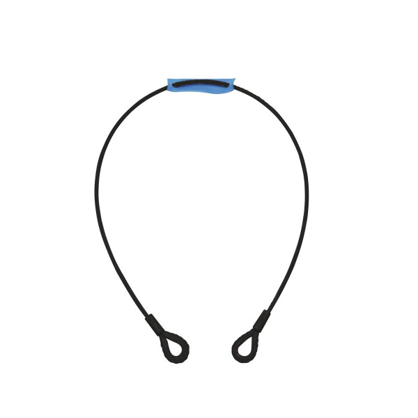 Eurolite steel cable 1000x6mm black with thimble