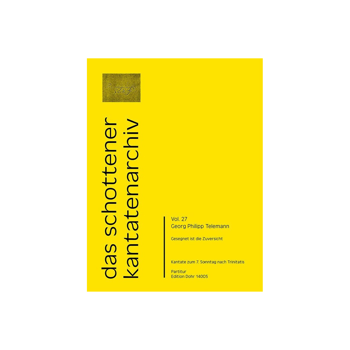 Gesegnet ist die Zuversicht TWV1:616 box