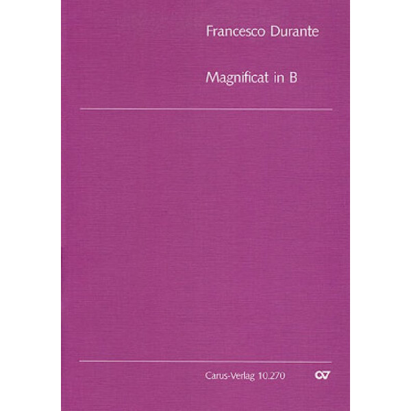 Magnificat B-Dur für gem Chor