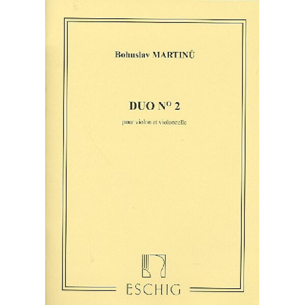 Duo no. 2 pour violon, et violon-