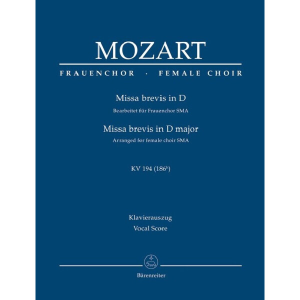 Missa brevis D-Dur KV194 (KV186h