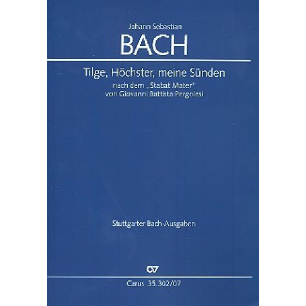 Tilge Höchster meine Sünden BWV1083
