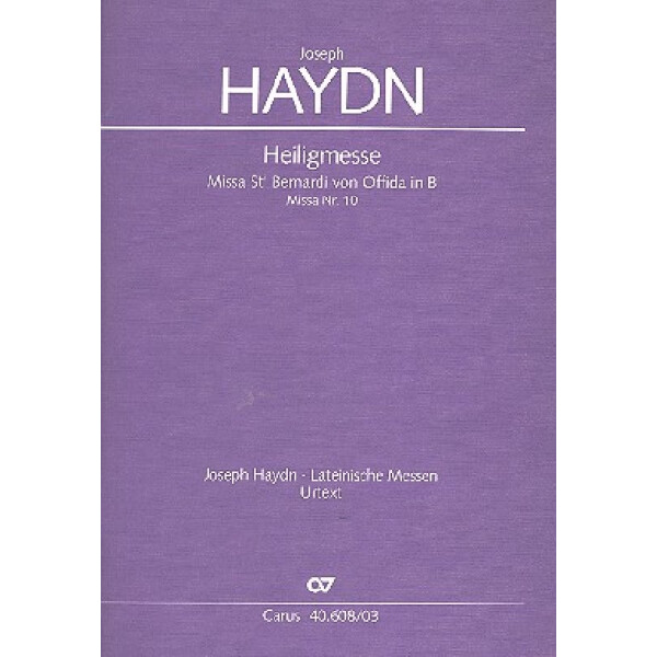 Heiligmesse B-Dur Hob.XXII:10
