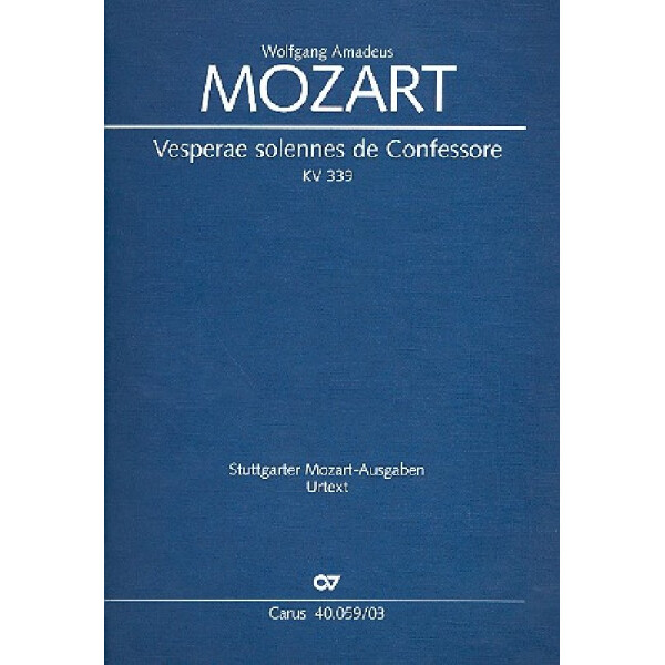 Vesperae solennes de confessore KV339