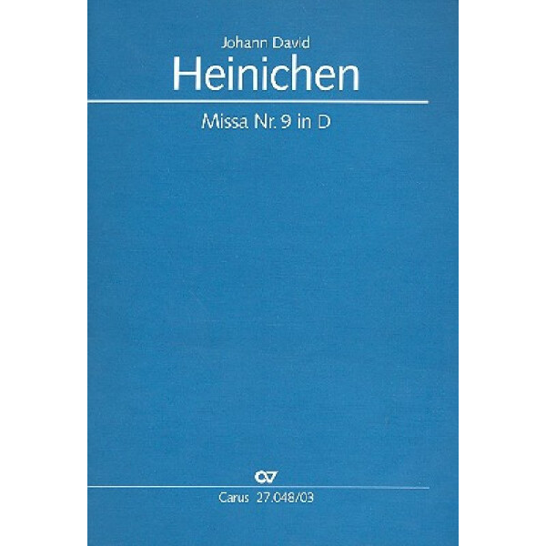 Messe D-Dur Nr.9 für Soli, gem Chor