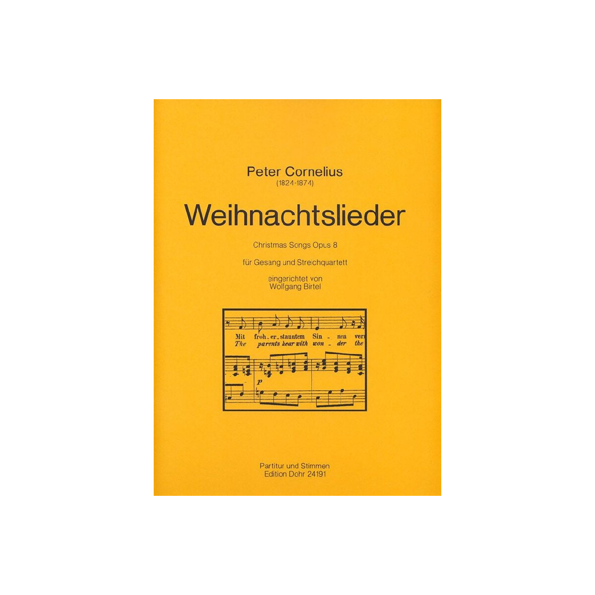 Weihnachtslieder op.8 für box