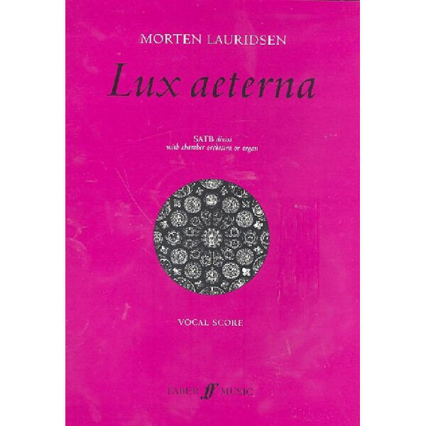Lux aeterna for mixed chorus