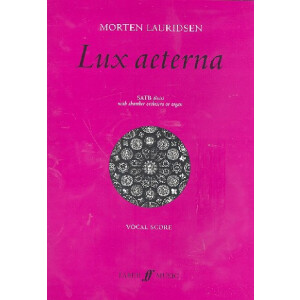 Lux aeterna for mixed chorus