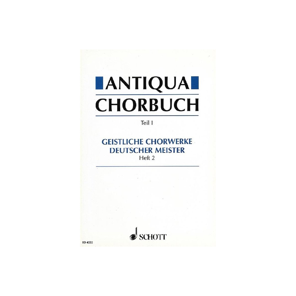 Antiqua Chorbuch Teil 1 Band 2
