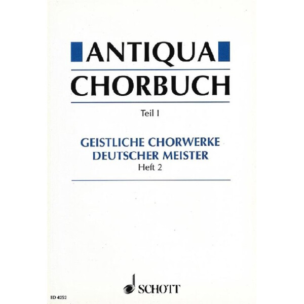 Antiqua Chorbuch Teil 1 Band 2