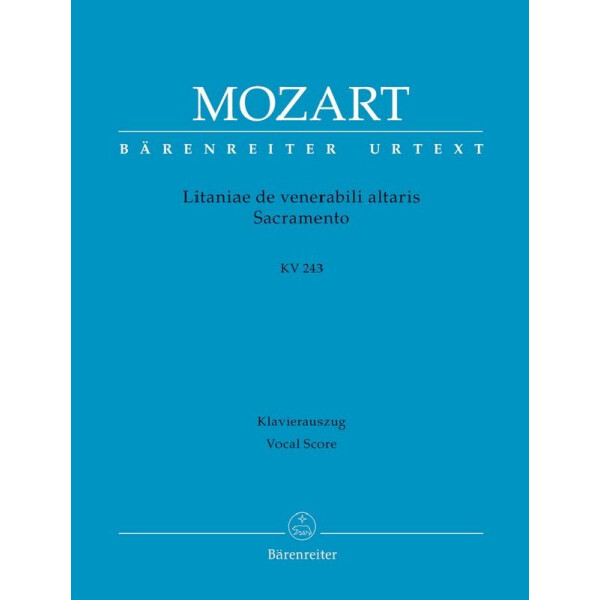 Litaniae de venerabili altaris Sacramento KV243