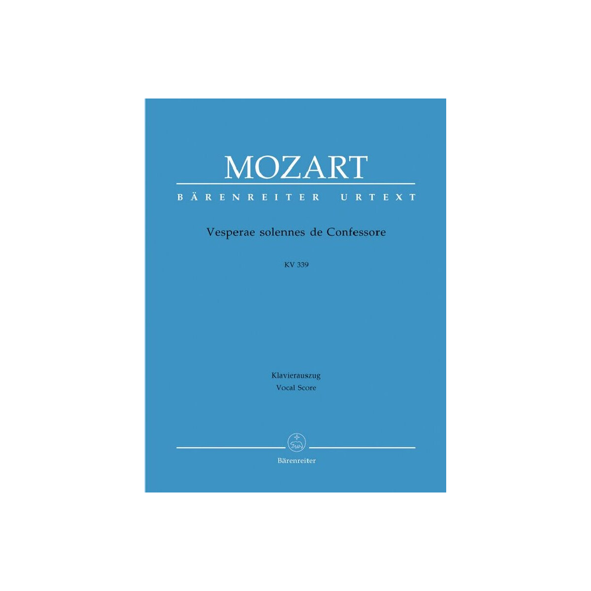 Vesperae solennes de confessore KV339 box