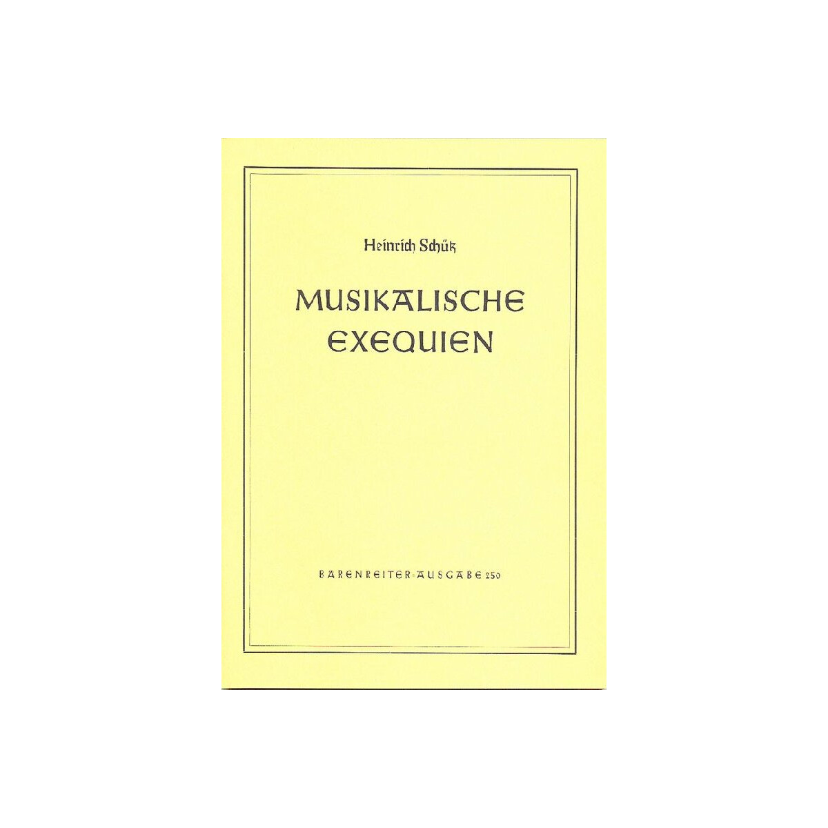 Musikalische Exequien SWV279-281 box