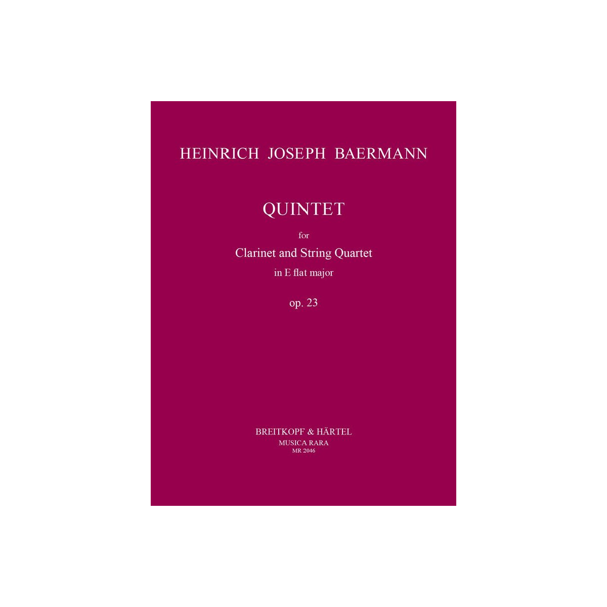 Quintett Es-Dur op.23 box