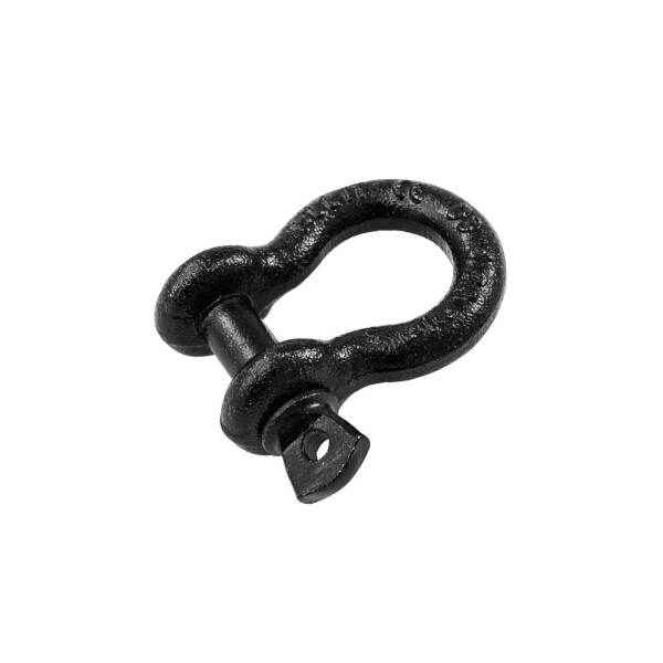 Safetex shackle 10mm black with screw bolts