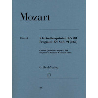 Quintett A-Dur KV581 und Fragment B-Dur KVAnh.91