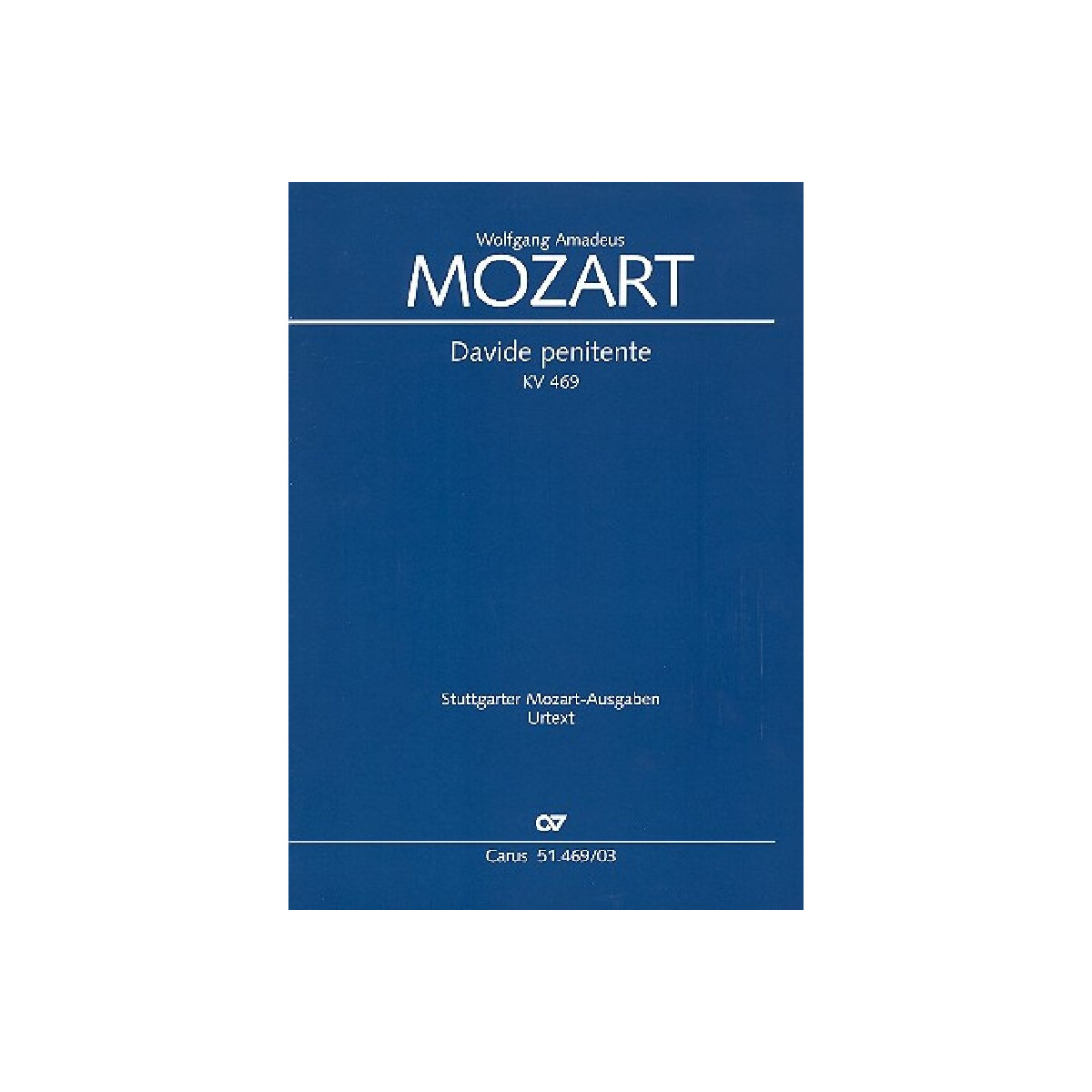 Davide penitente KV469 Kantate