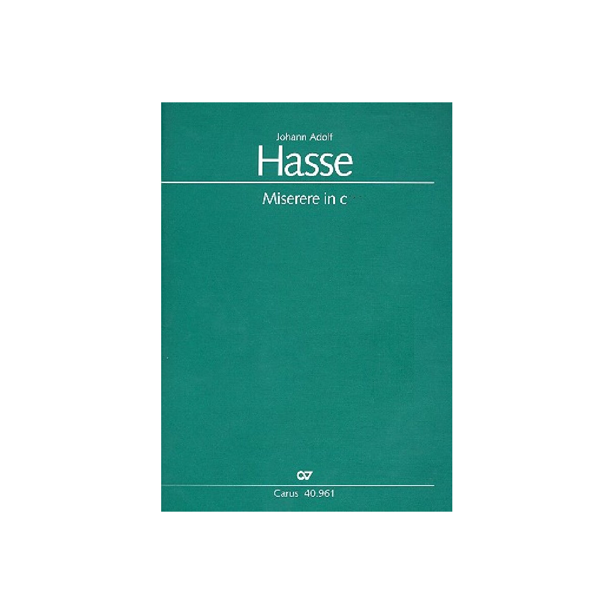 Miserere c-Moll für Soli, gem Chor