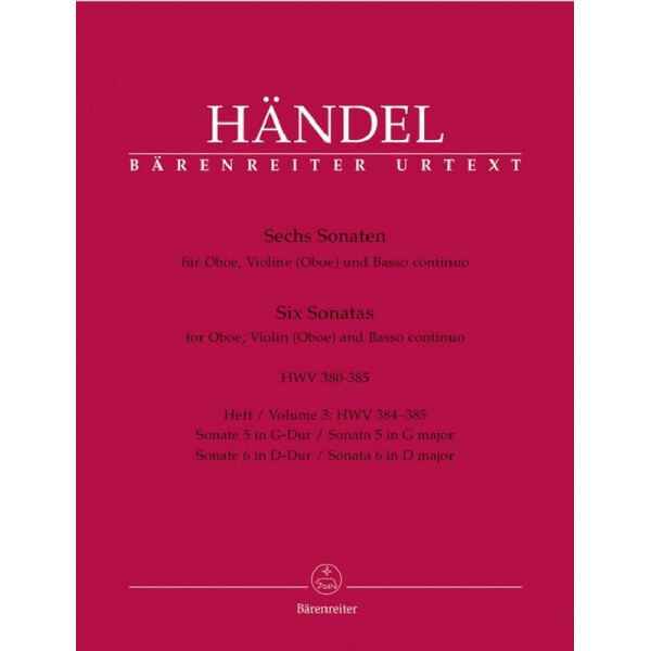 6 Sonaten Band 3 (Nr.5+6 HWV384-385)
