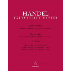 6 Sonaten Band 3 (Nr.5+6 HWV384-385)