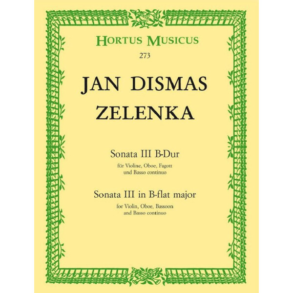 Sonate B-Dur Nr.3 für Violine,