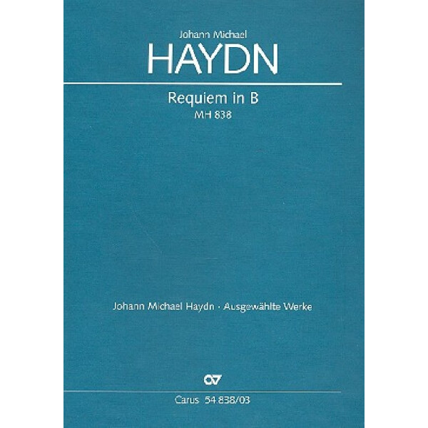 Requiem B-dur MH838 für Soli