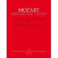 13 frühe Streichquartette