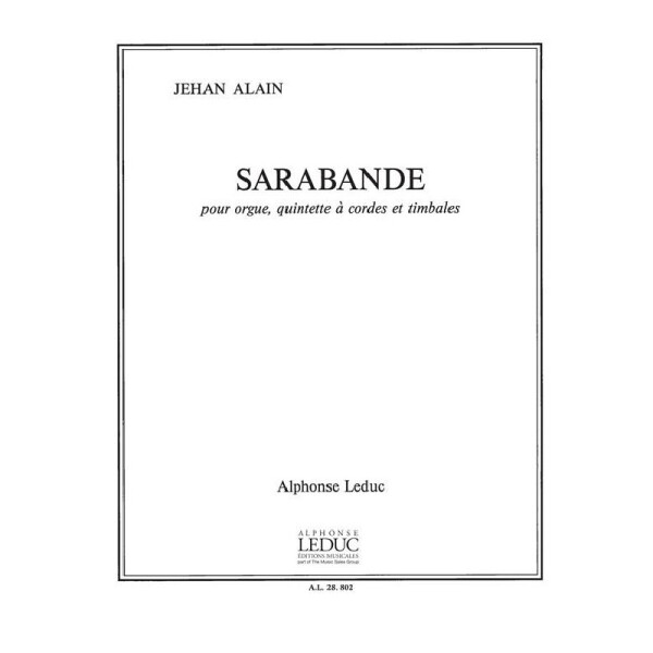 Sarabande pour orgue,