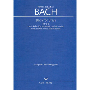 Bach for Brass Band 3 Messen und Oratorien