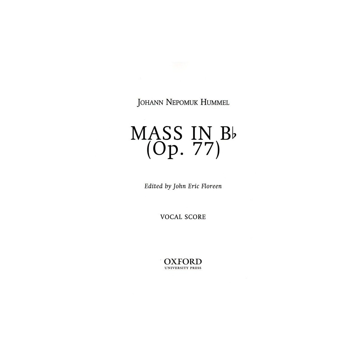 Messe B-Dur op.77