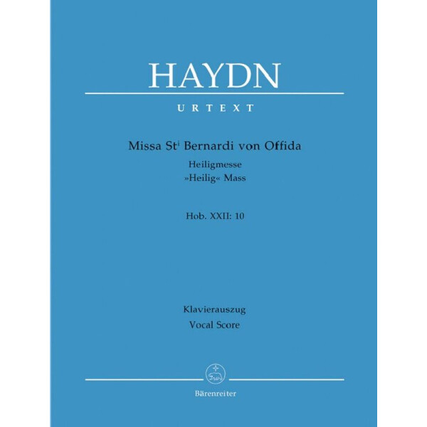 Missa St. Bernardi von Offida Heiligmesse Hob. XXII:10