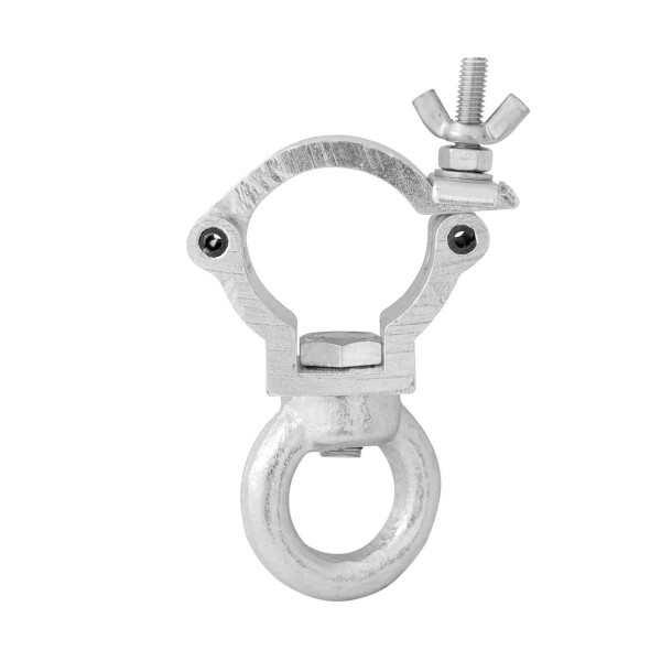 Eurolite DEC-30E clip with eyelet, silver