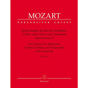 6 Sonaten KV10-15 für Klaviertrio