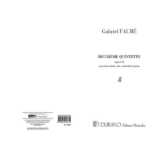 Quintette op.115,2 pour 2 violons