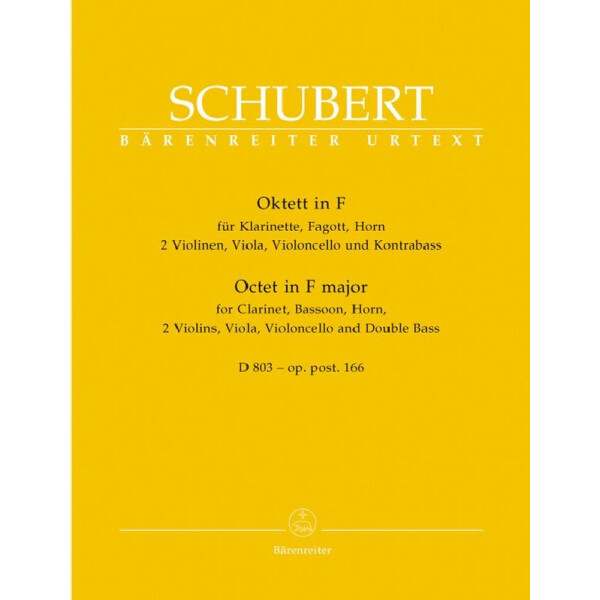 Oktett F-Dur D803 Oppost.166 für