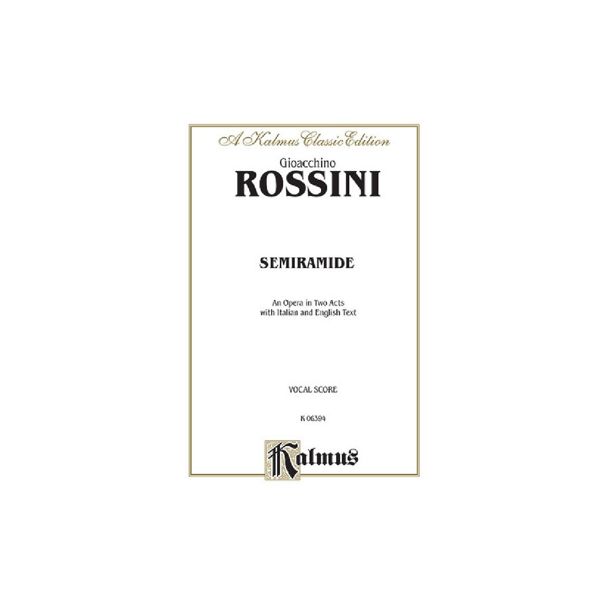Semiramide vocal score (it/en) box