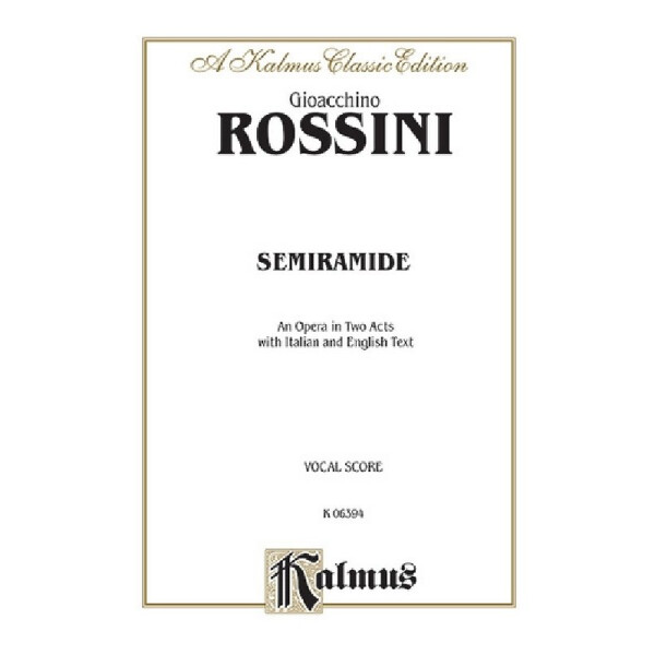 Semiramide vocal score (it/en)