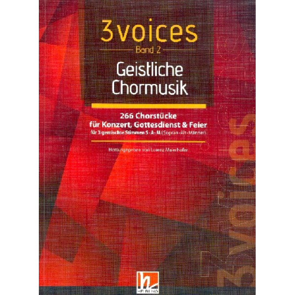 3 Voices Band 2 - Geistliche Chormusik