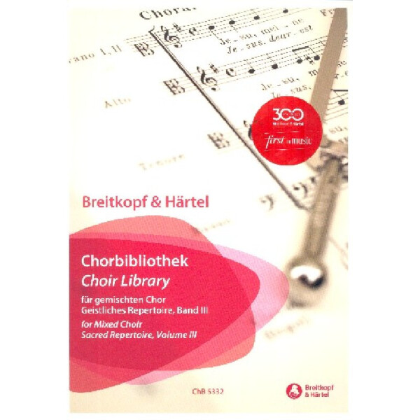 Breitkopf und Härtel Chorbibliothek - Geistliches Repertoire Band 3