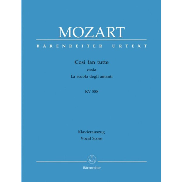 Così fan tutte KV588 Oper in 2 Akten