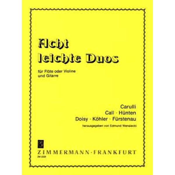 8 leichte Duos für Flöte