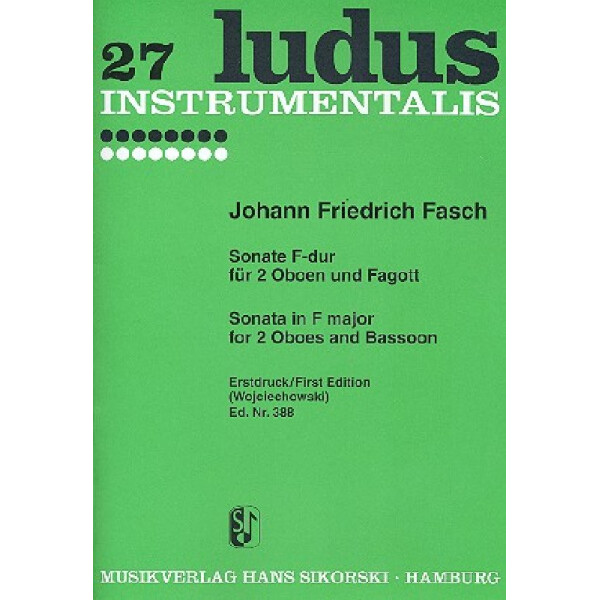 Sonate F-Dur für 2 Oboen und