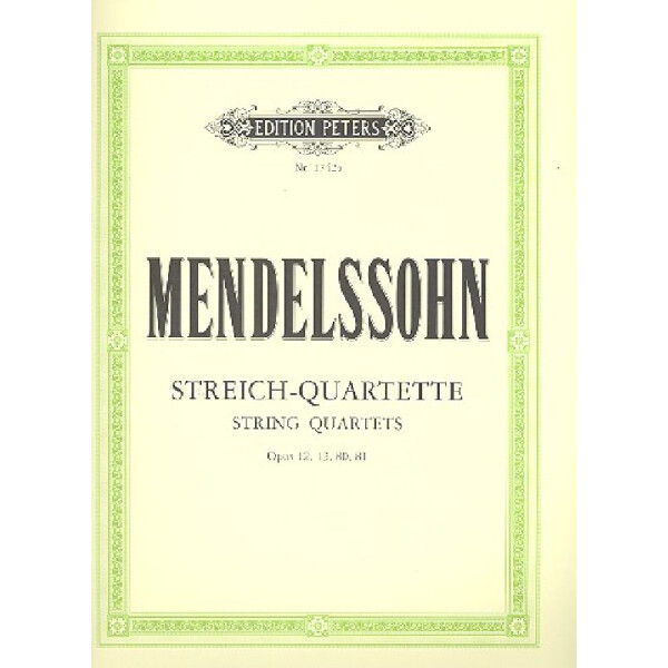 Streichquartette op.12, op.13, op.80 und op.81
