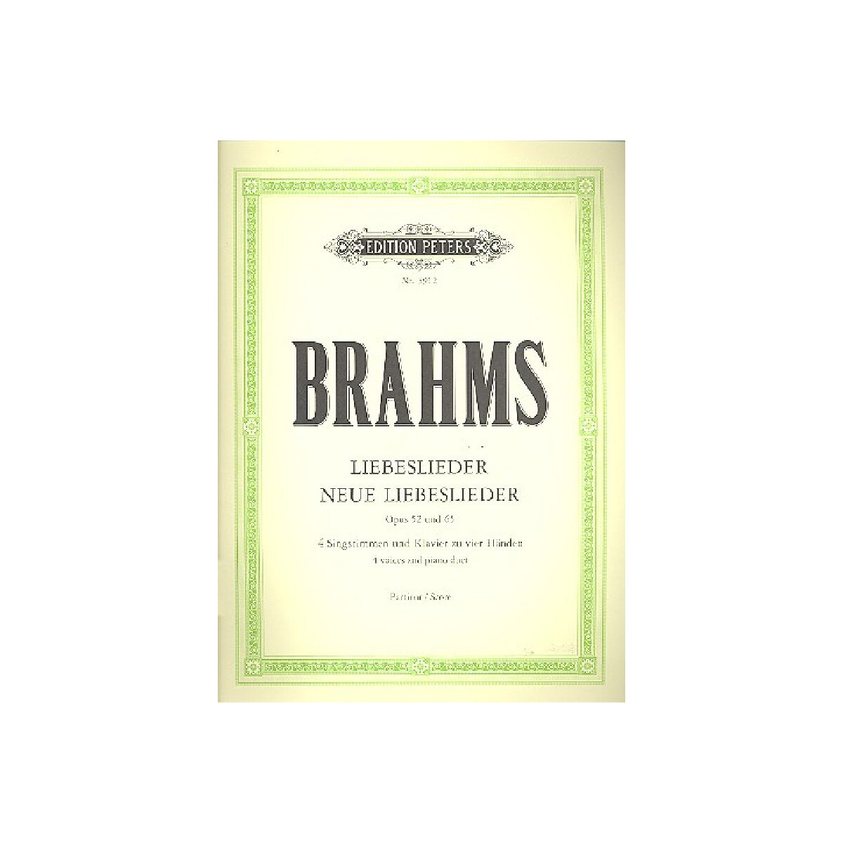 Liebeslieder op.52 und neue Liebeslieder op.65