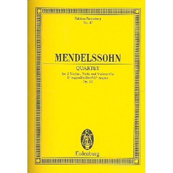 Streichquartett Es-Dur op.12