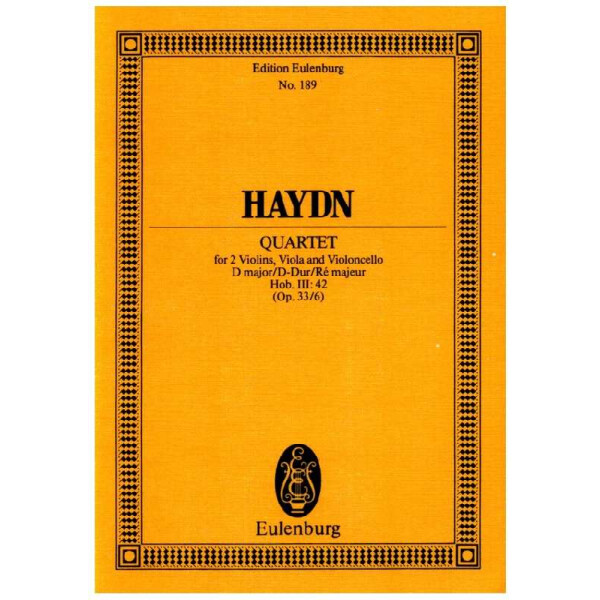 Streichquartett op.33,6 Hob.III:42